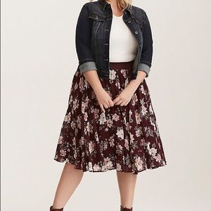 Torrid Chiffon and Tulle Skirt
